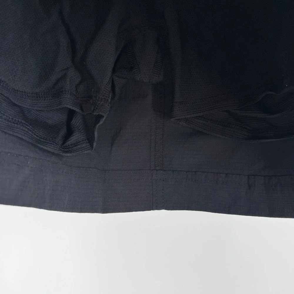 Athleta Black Trekkie‎ Skort Hiking Athletic Skirt Built-in Shorts 537174-01